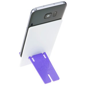 Additional Image 2 - a cell phone with a purple sticker