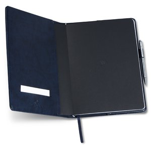 Additional Image 1 - a black notebook with a white label