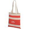 View Image 2 of 3 of Simply Striped Cotton Tote