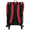 a black and red backpack