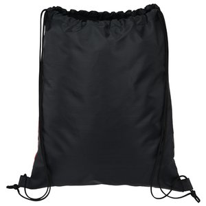 Additional Image 1 - a black backpack with string