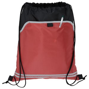 Additional Image 2 - a red and black backpack