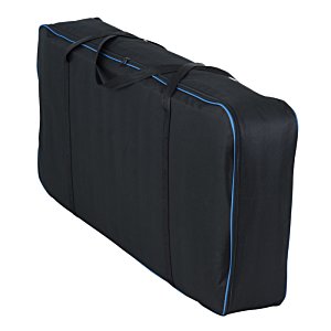 Additional Image 1 - a black briefcase with blue stripe