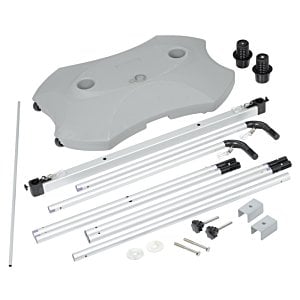 Additional Image 2 - a white plastic table with black handles