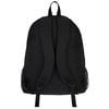 a black backpack with straps