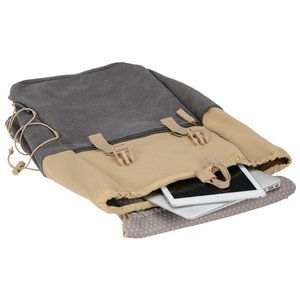 Additional Image 1 - a grey and tan bag