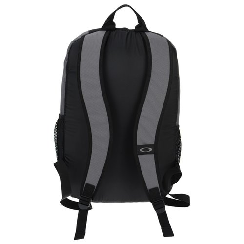 Additional Image 1 - a black backpack with grey stripes
