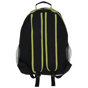 Additional Image 3 - a black backpack with yellow stripes