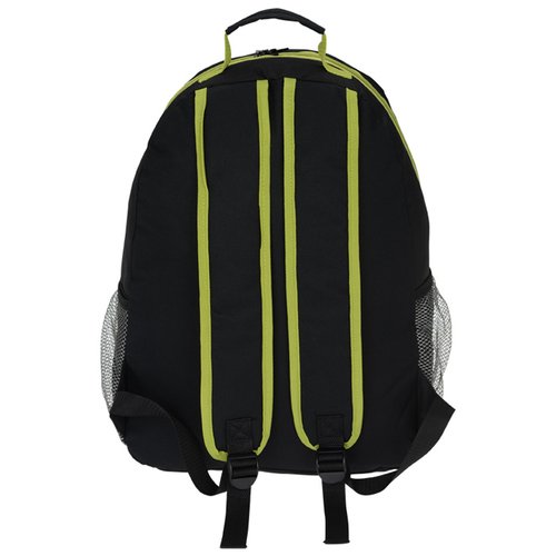 Additional Image 3 - a black backpack with yellow stripes