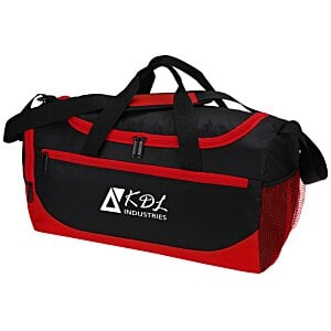 Additional Image 2 - a black and red duffel bag