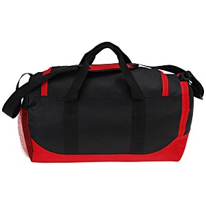 Additional Image 1 - a black and red duffel bag