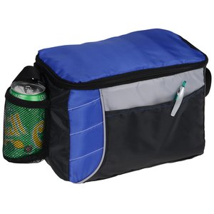 Additional Image 1 - a blue and black cooler bag