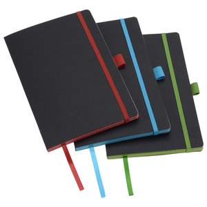 Additional Image 3 - a group of black notebooks with colored pencils