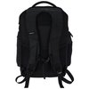 a black backpack with straps