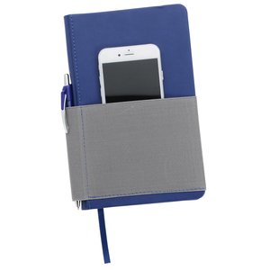 Additional Image 1 - a cell phone in a blue and silver device