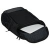 Additional Thumbnail Image 2 - a black backpack with a white paper inside