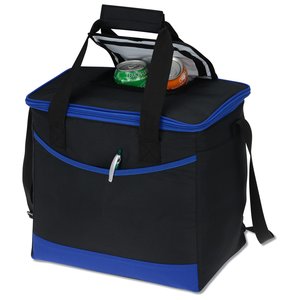 Additional Image 1 - a black and blue cooler bag