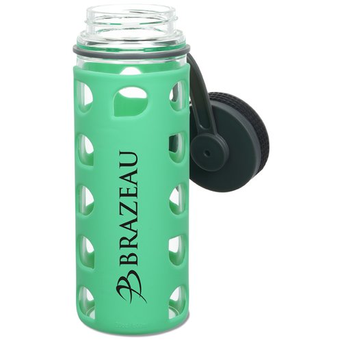 Additional Image 1 - a green bottle with black caps