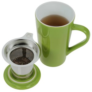 Additional Image 1 - a green mug with a green handle and a green teapot