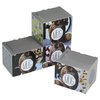 a group of boxes with pictures on them