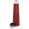 a red tube with a silver cap