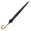 Additional Image 1 - a black umbrella with a curved handle