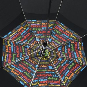 Additional Image 4 - a colorful umbrella with a black background
