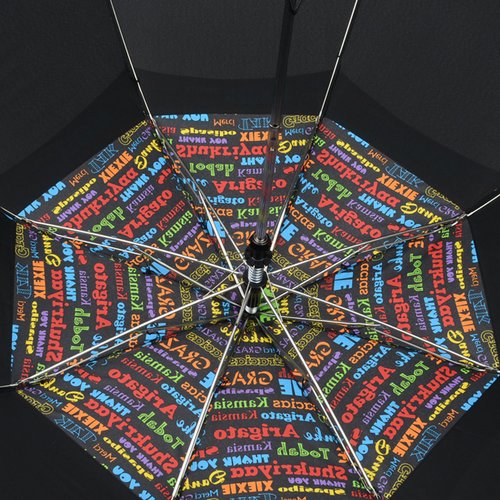 Additional Image 4 - a colorful umbrella with a black background