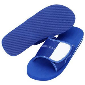 Additional Image 3 - a pair of blue slippers