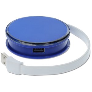 Additional Image 2 - a blue round object with a white strap