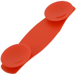 Additional Image 1 - a red rubber band with three circles
