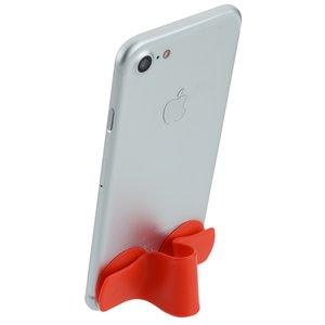 Additional Image 3 - a white cell phone with a red bow