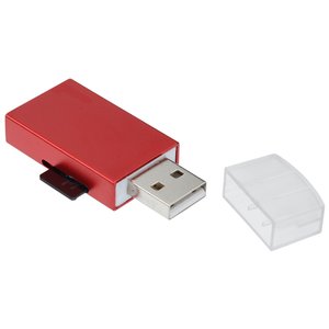 Additional Image 3 - a red and white usb flash drive