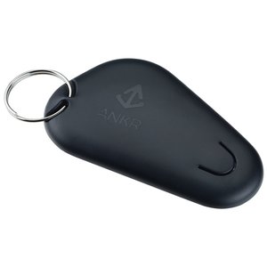 Additional Image 2 - a black key chain with a ring