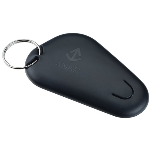 Additional Image 2 - a black key chain with a ring