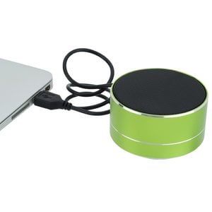 Additional Image 2 - a green round object with a black cord