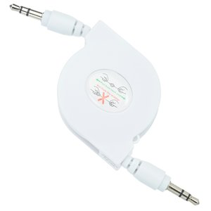 Additional Image 2 - a white electrical cord with two wires