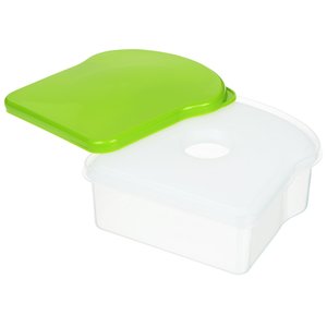 Additional Image 1 - a plastic container with a green lid