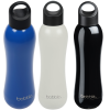 a group of bottles with black caps