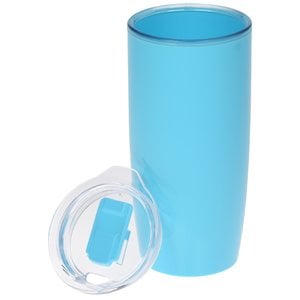 Additional Image 1 - a blue cup with a lid