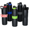View Image 3 of 3 of Silicone Band Vacuum Bottle - 20 oz.