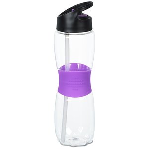 Additional Image 1 - a water bottle with a purple lid