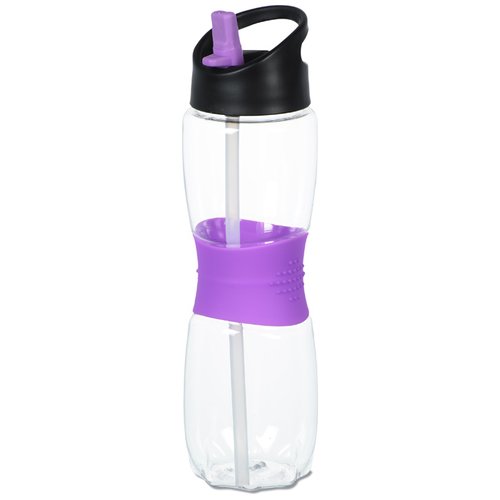 Additional Image 3 - a water bottle with a purple lid