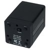 a black cube with white text
