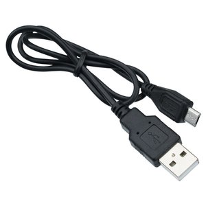 Additional Image 2 - a black cable with a white and silver connector