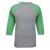 View Image 2 of 3 of Jerzees Dri-Power Tri-Blend Baseball T-Shirt - Embroidered