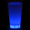 a blue cup with a light on