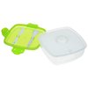 View Image 3 of 4 of Square Clip Container with Cutlery - Freezer Pack
