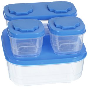 Additional Image 1 - a plastic container with blue lids