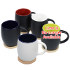 View Image 4 of 4 of Hearth Coffee Mug with Wood Lid Coaster - 14 oz.